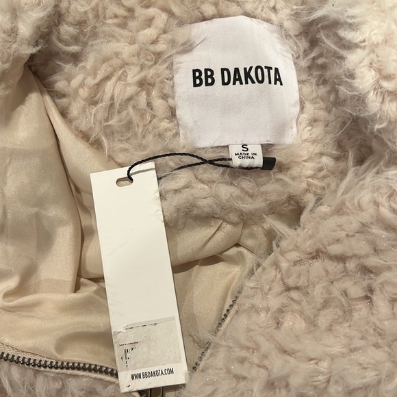 NWT BB DAKOTA Women's Faux Fur Mix-a-lot Wubby Teddy Coat - Picture 5 of 6